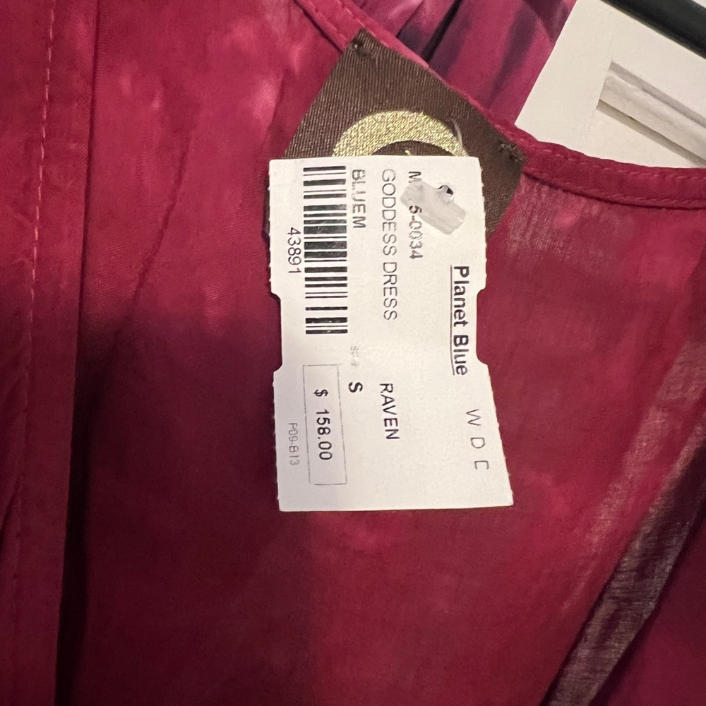 Planet Blue Tie Dye Maxi Dress Raven